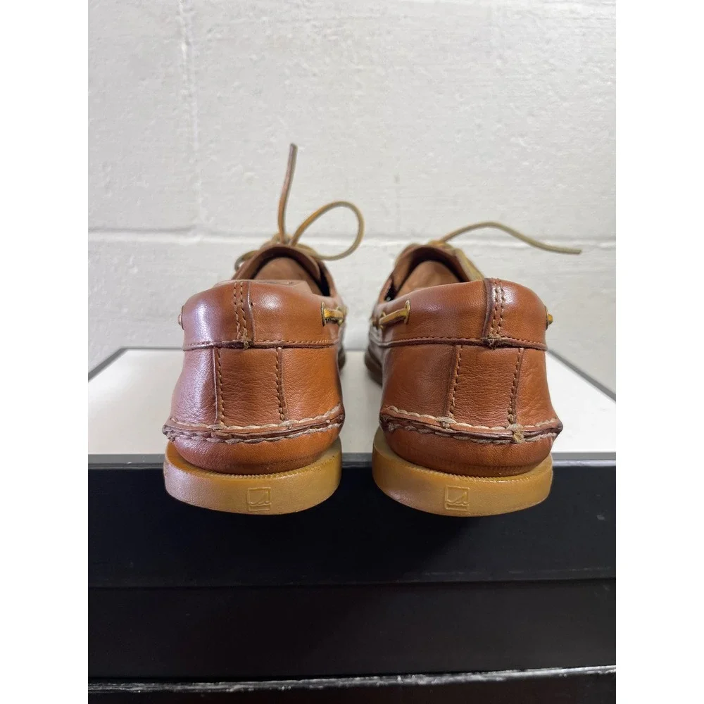 Sperry Top Sider 0195222 A/O 2 Eye Boat Shoes Classic Brown Leather Men's 11‎ M